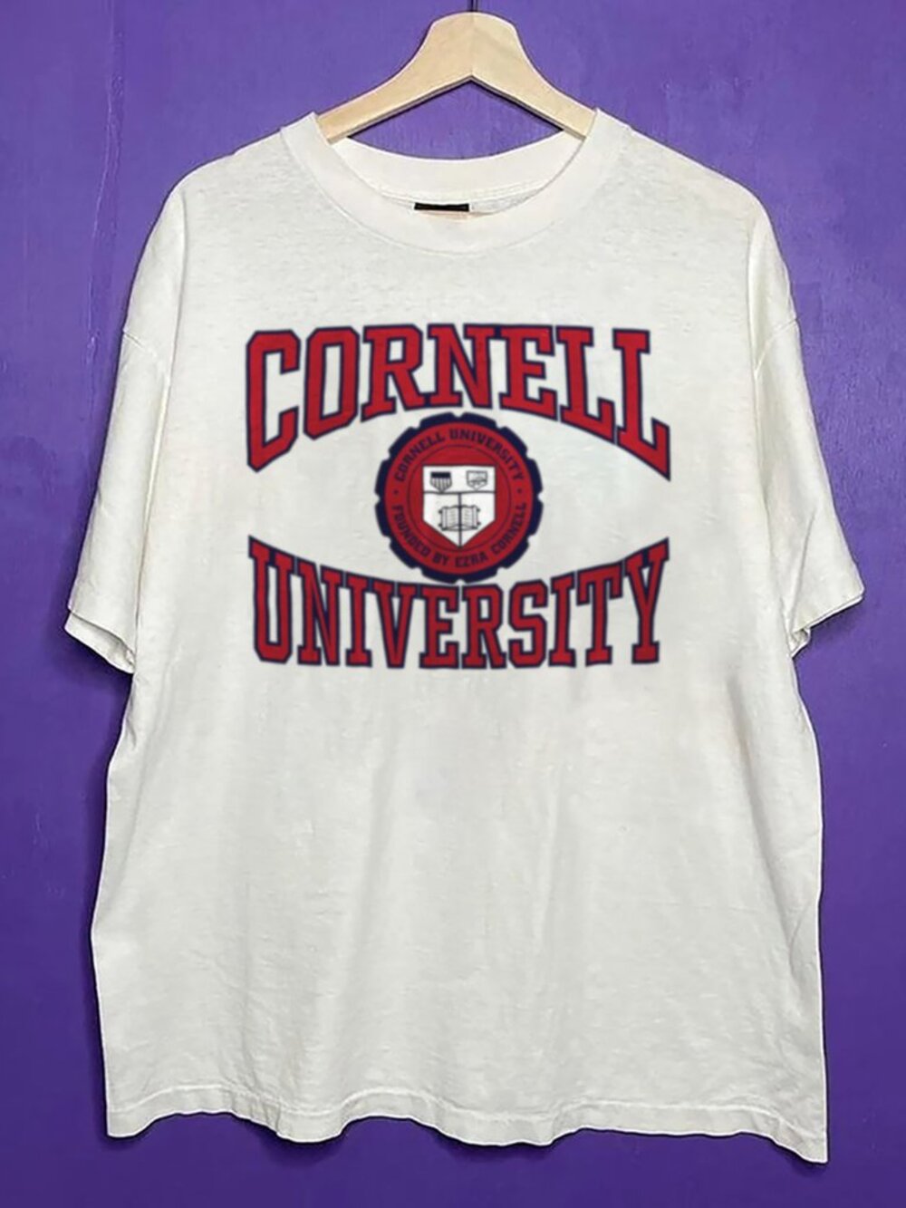 Vintage 90s Cornell University Unisex Style Shirt, Cornell University Shirt Tee